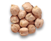 Small pile of chickpeas
