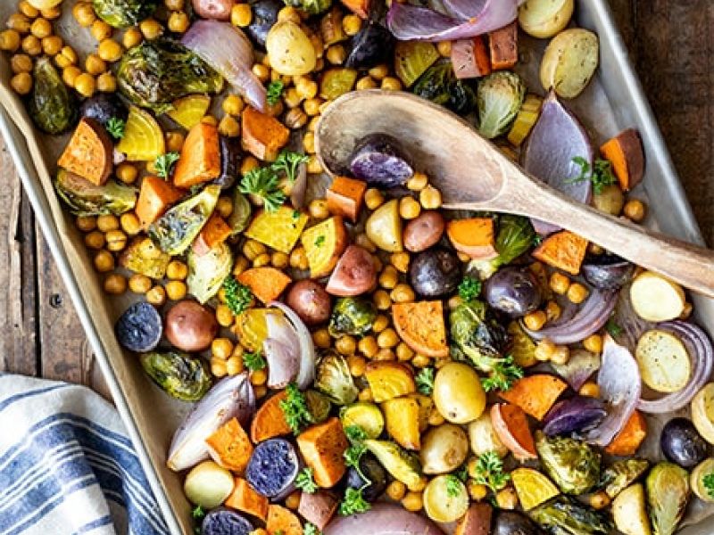 One-Pan Roasted Harvest Vegetables