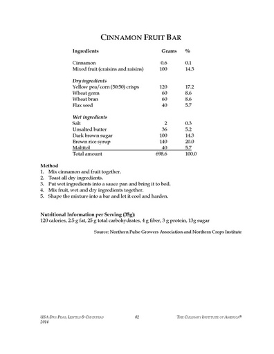 Cinnamon fruit bar