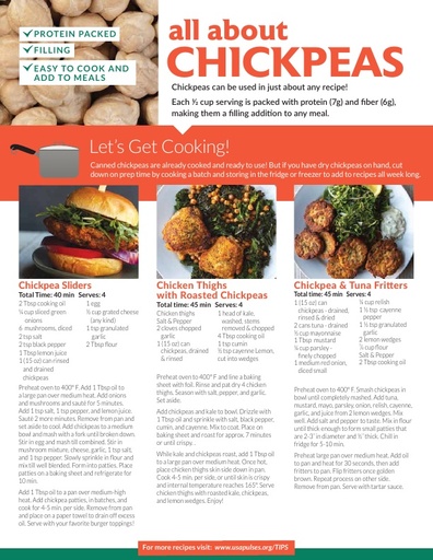 ChickPea Recipe Tips