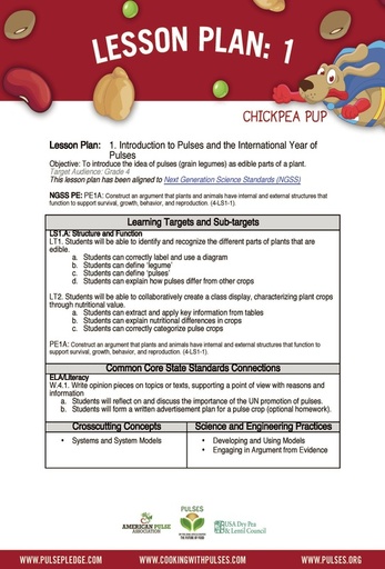 Pulse Curriculum Lesson 1 - Grade 4 page 1