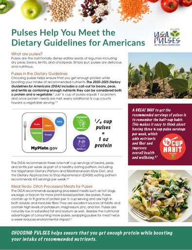 USA Pulses Help You Meet the DGA Handout