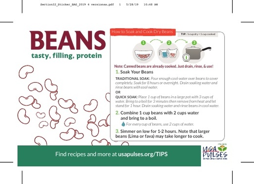 Beans Sticker (Bag)