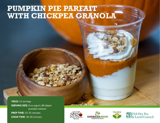 Pumpkin Pie Parfait with Chickpea Granola